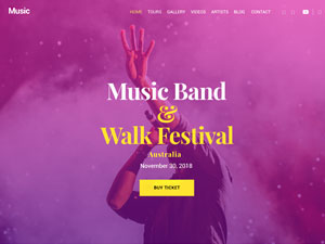 Strona internetowa o tematyce muzycznej